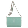 Shoulder Bag Classic Timeless Wallet on Chain Teal Blue CC Logo Caviar Leather