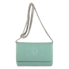Shoulder Bag Classic Timeless Wallet on Chain Teal Blue CC Logo Caviar Leather