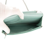 Shoulder Bag Classic Timeless Wallet on Chain Teal Blue CC Logo Caviar Leather