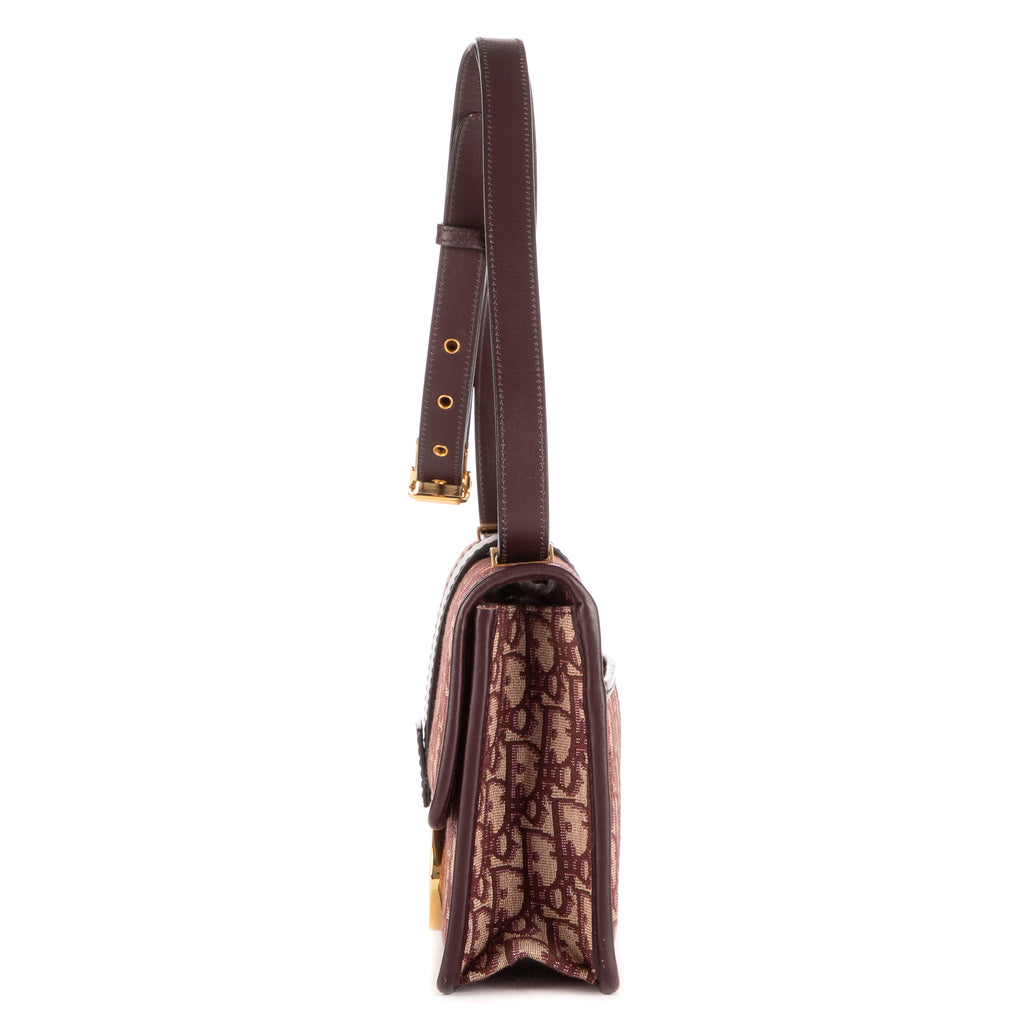 Sac Bandoulière Montaigne 30 Bordeaux Toile Diorissimo Oblique