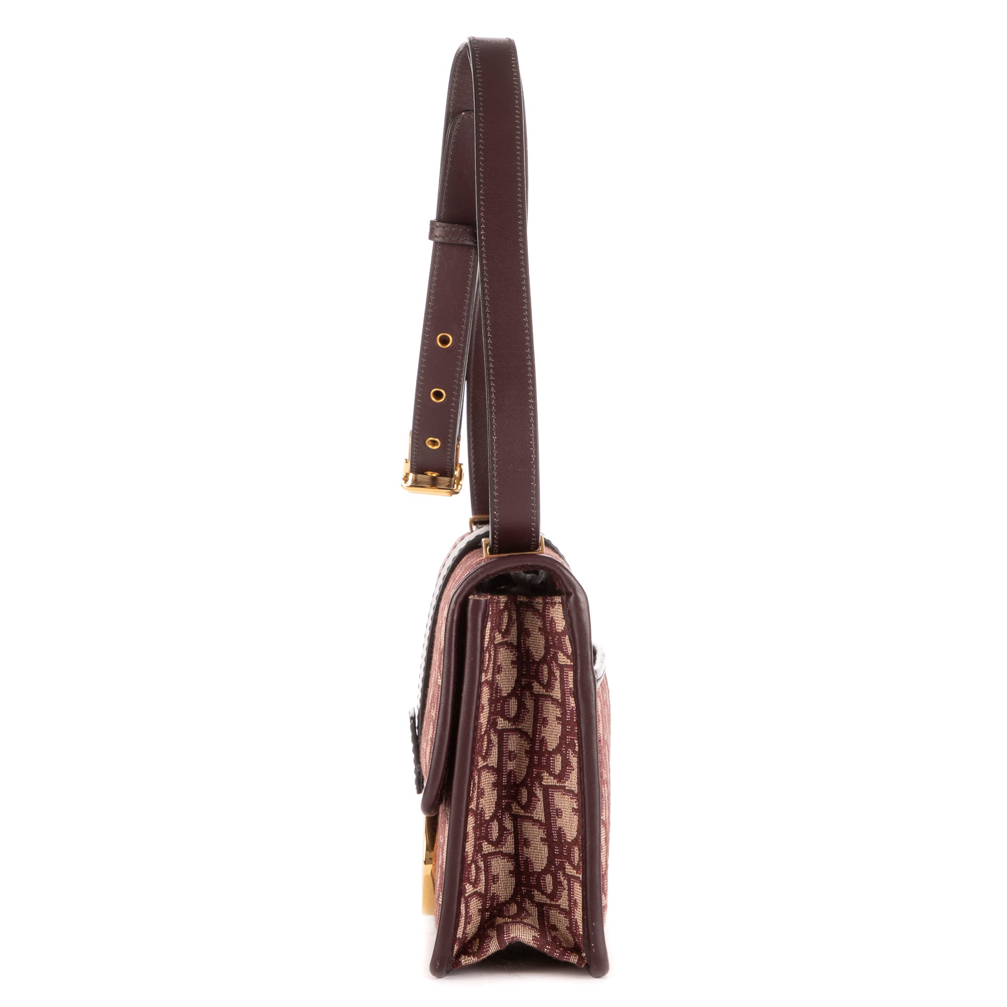 Sac Bandoulière Montaigne 30 Bordeaux Toile Diorissimo Oblique