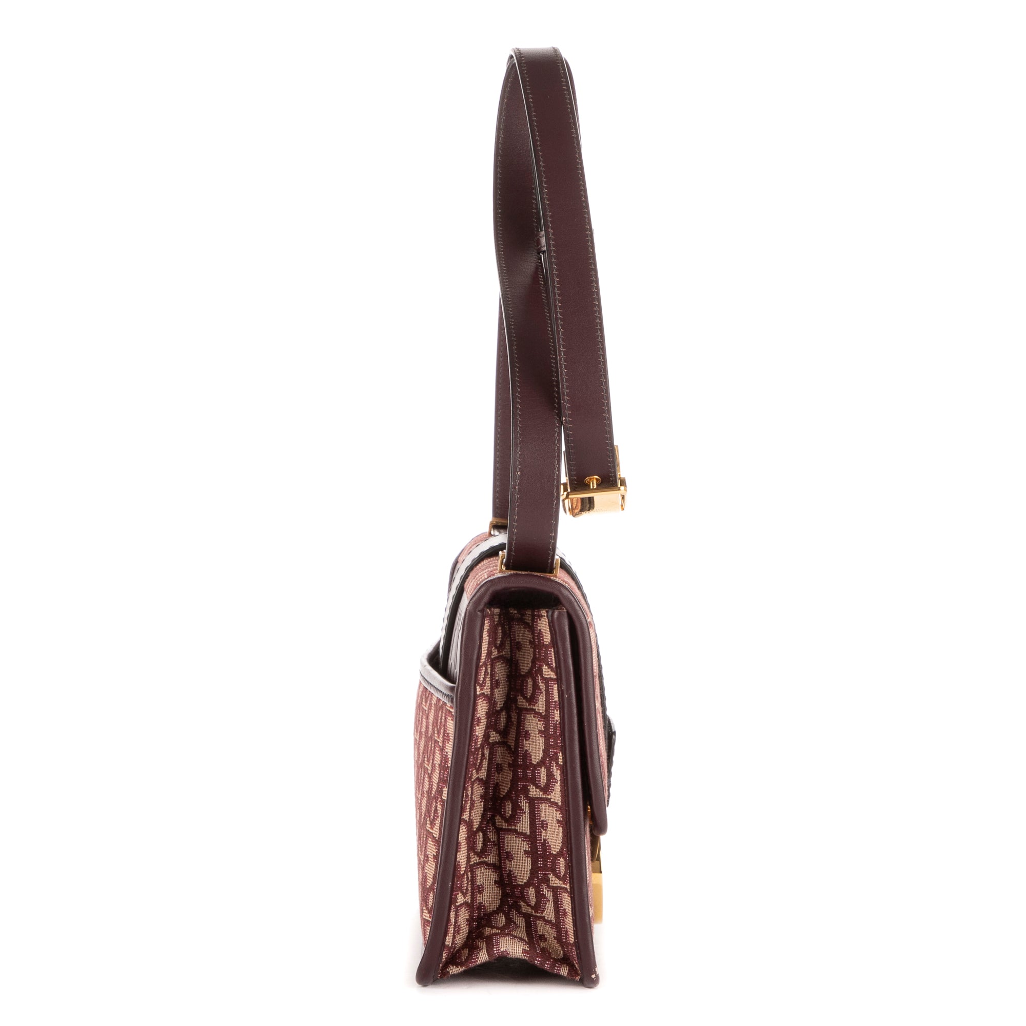 Sac Bandoulière Montaigne 30 Bordeaux Toile Diorissimo Oblique
