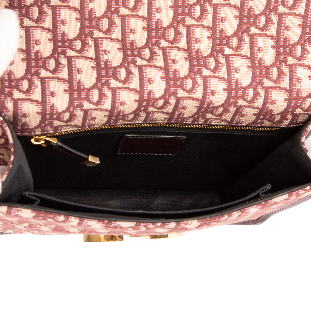 Sac Bandoulière Montaigne 30 Bordeaux Toile Diorissimo Oblique