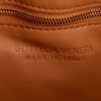 Shoulder Bag Cassette Orange Padded Intrecciato Leather