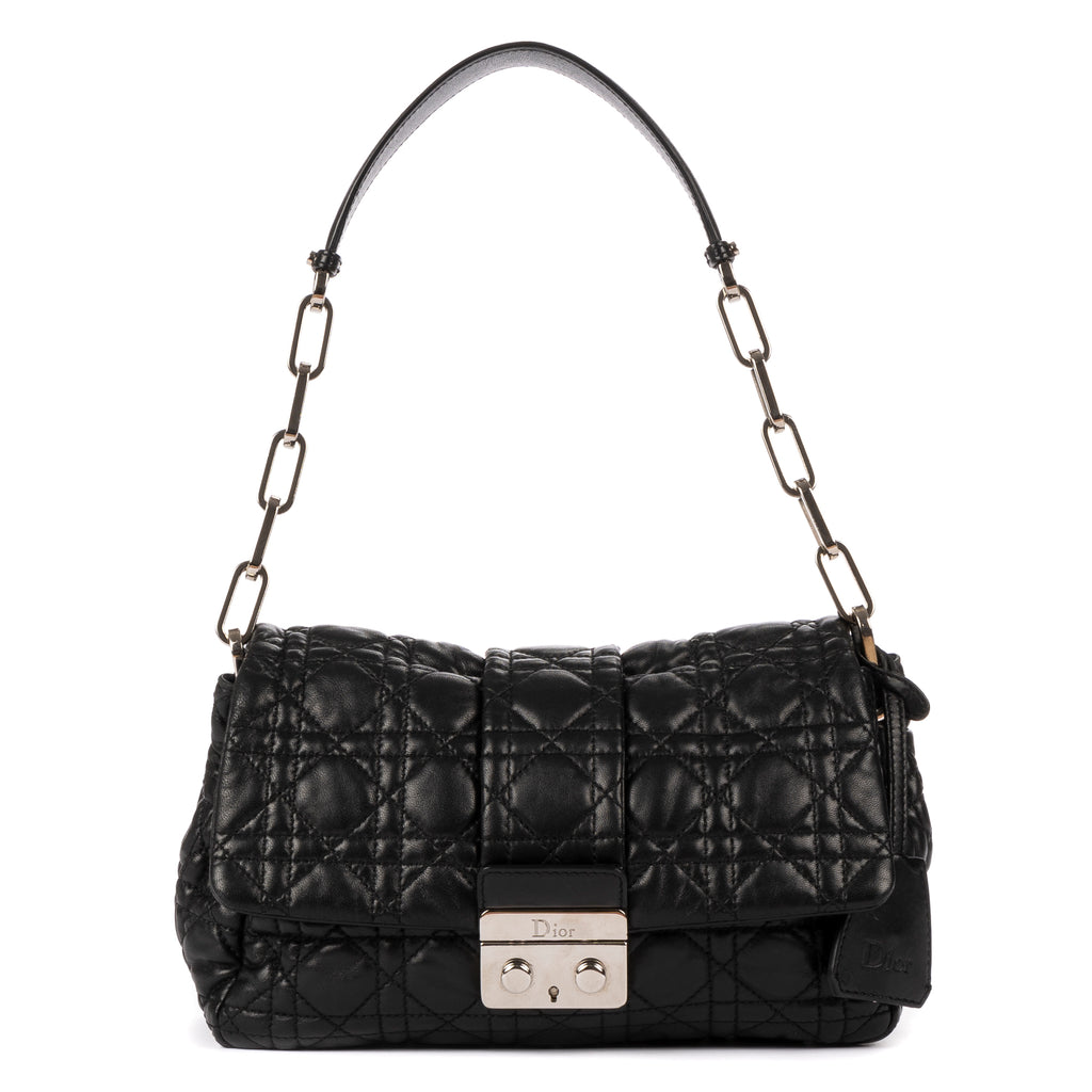Bolso de hombro New Look de piel cannage negra