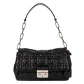 Bolso de hombro New Look de piel cannage negra