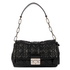 Bolso de hombro New Look de piel cannage negra