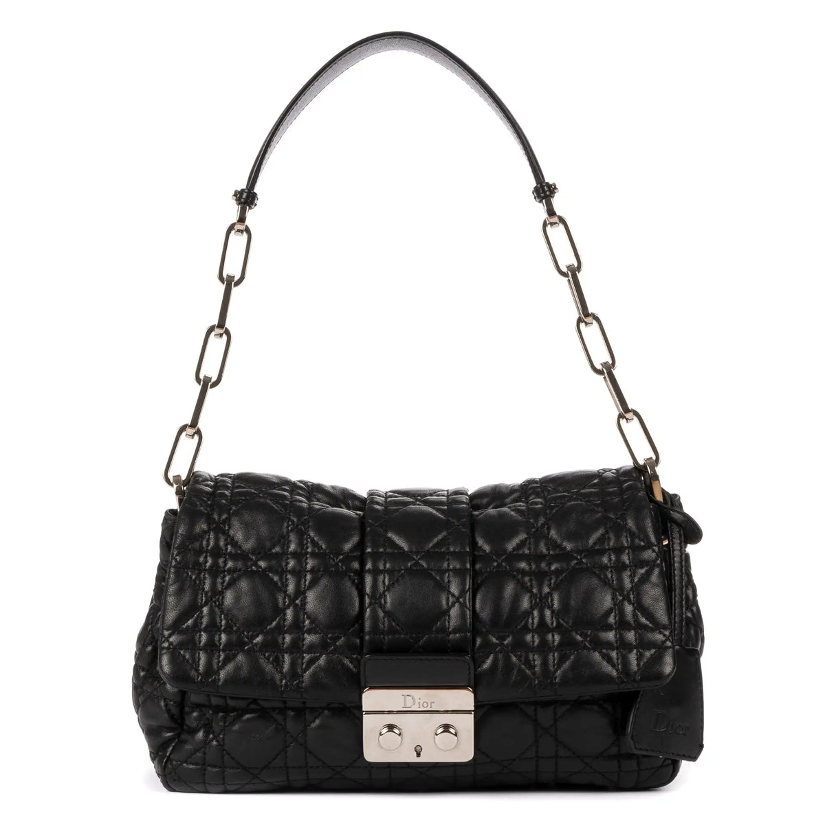 Shoulder Bag New Look Black Cannaged Leather