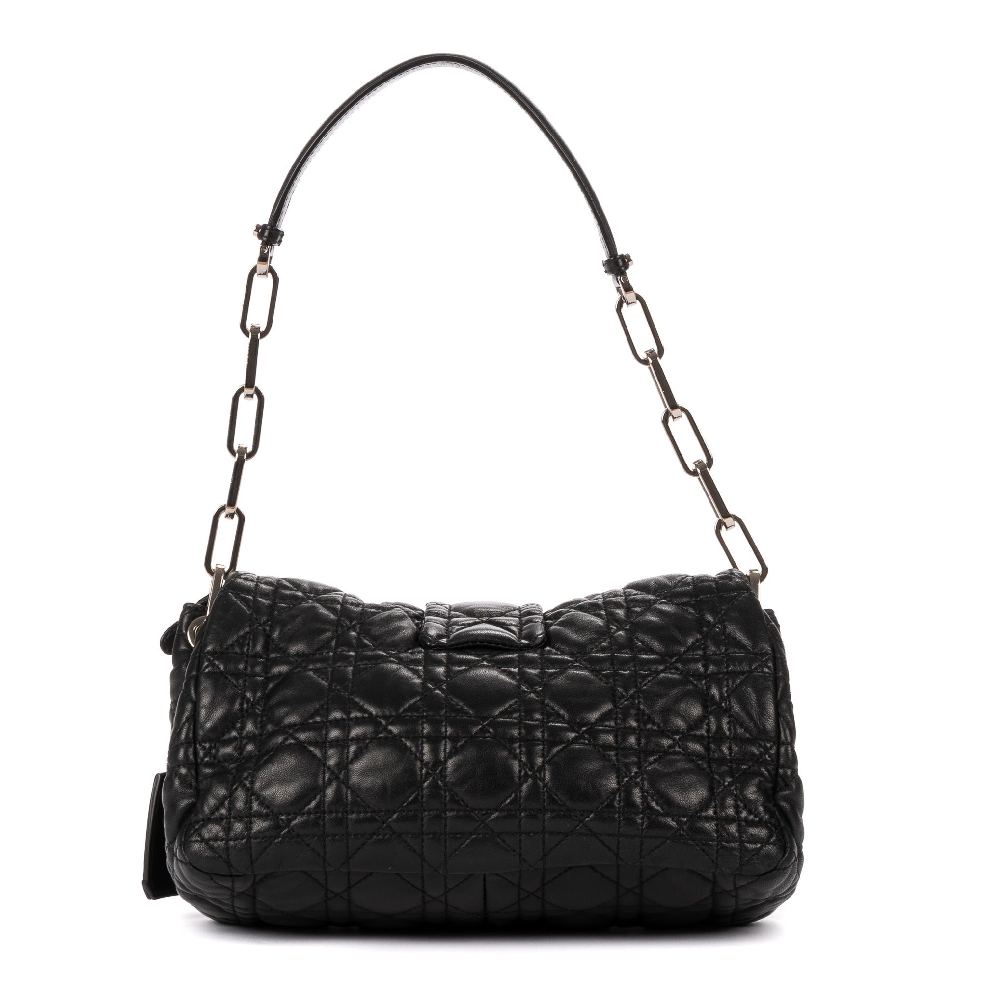 Bolso de hombro New Look de piel cannage negra