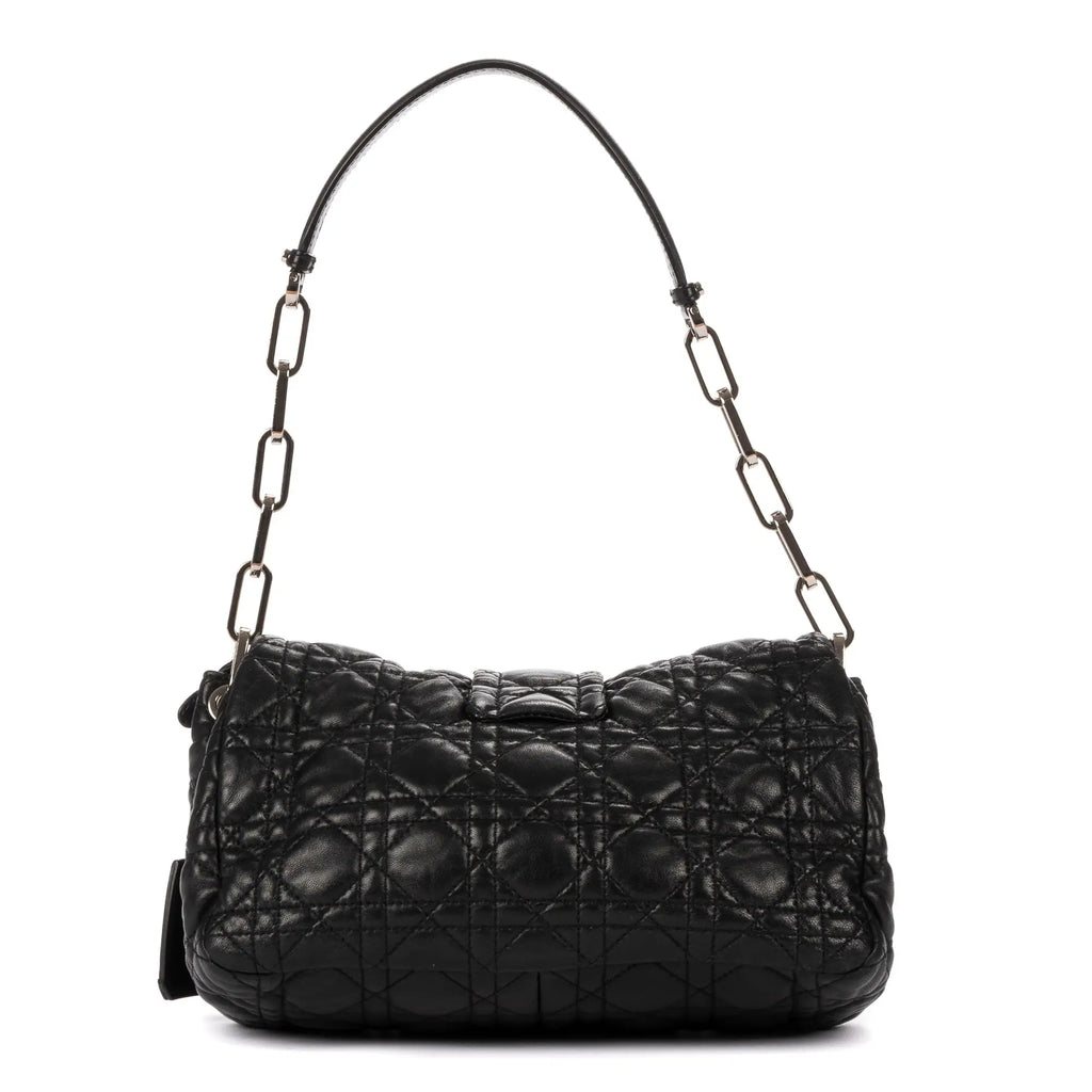 Shoulder Bag New Look Black Cannaged Leather