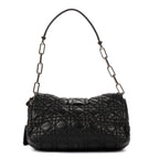 Shoulder Bag New Look Black Cannaged Leather