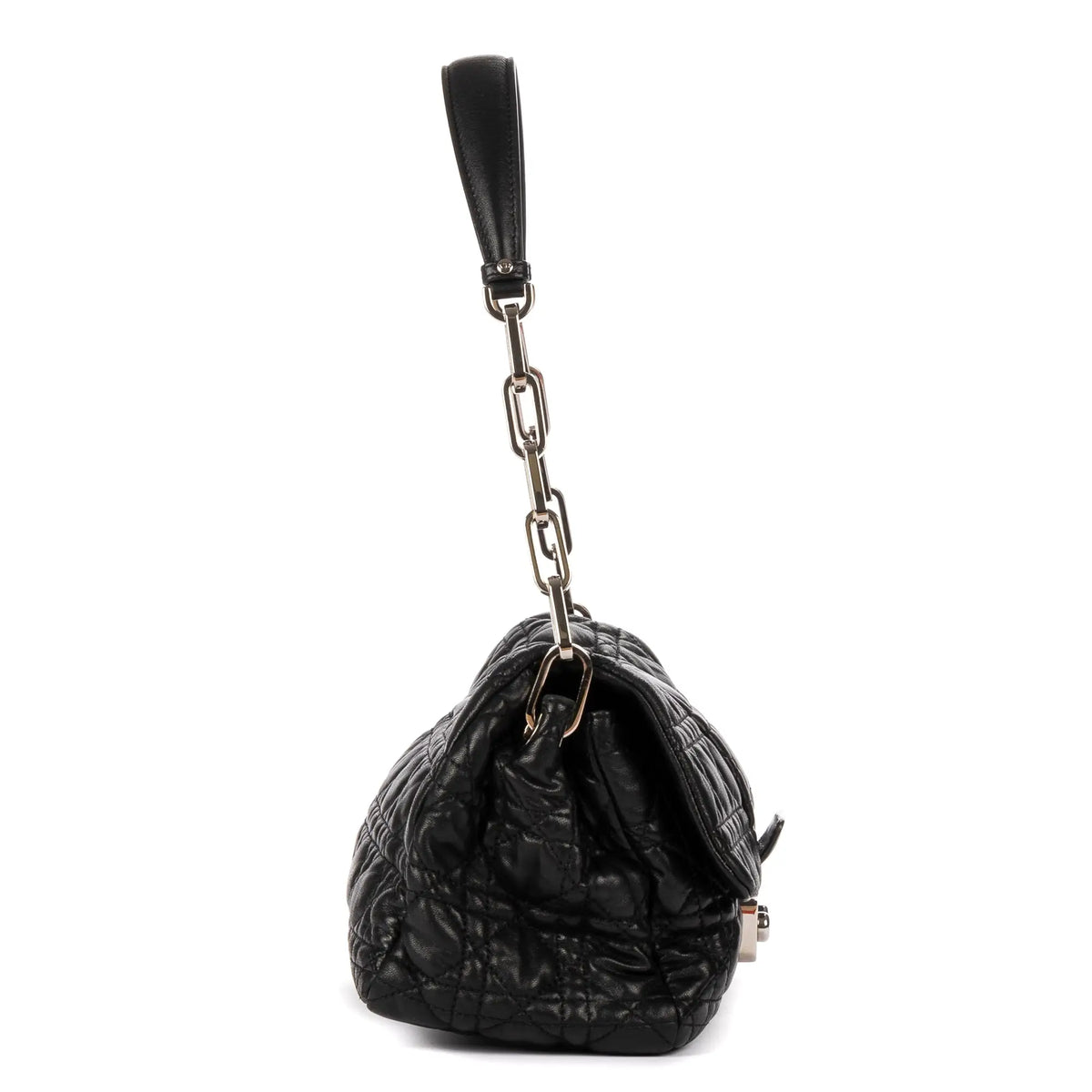 Shoulder Bag New Look Black Cannaged Leather