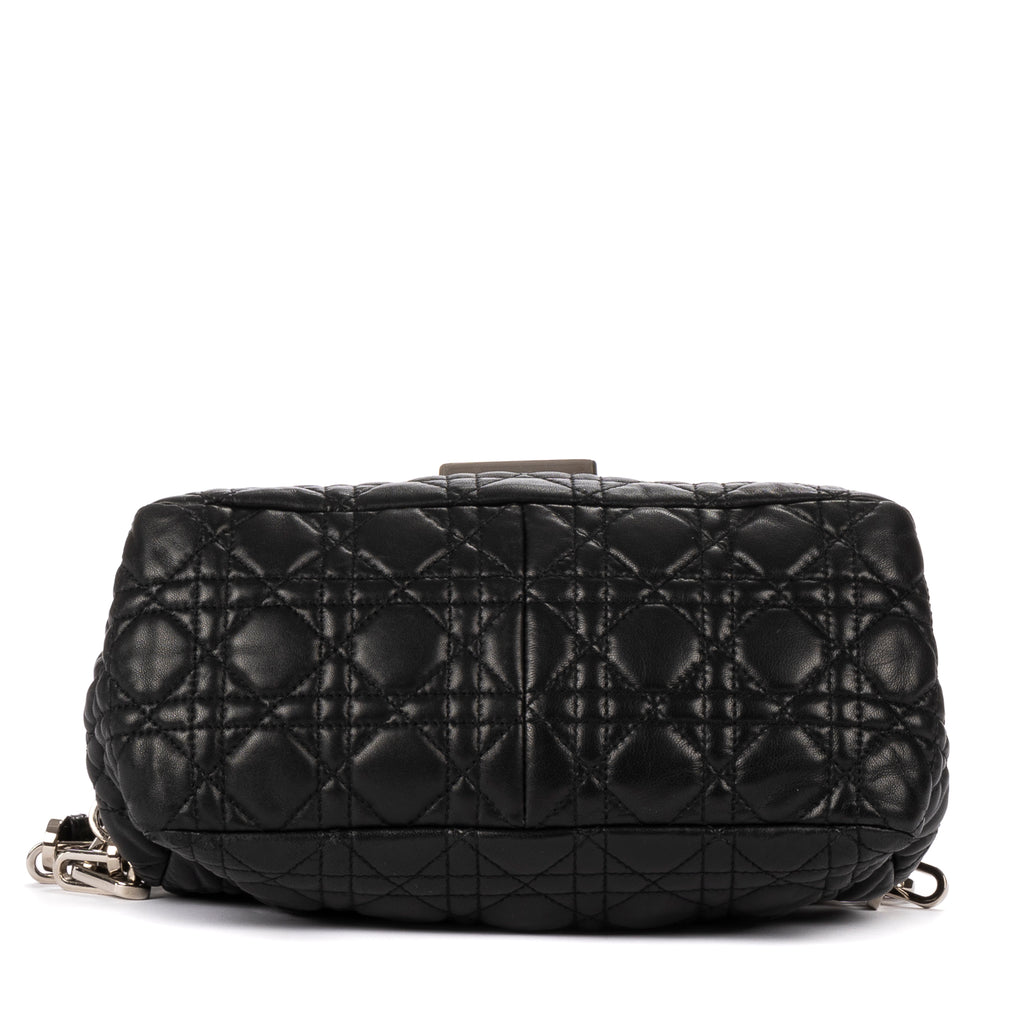 Bolso de hombro New Look de piel cannage negra