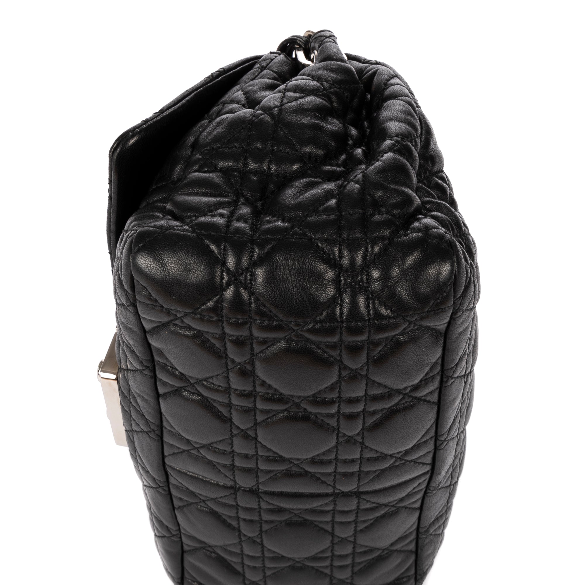 Bolso de hombro New Look de piel cannage negra