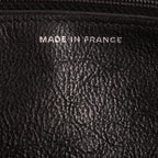 Bolso de hombro Cadena alrededor Monedero Boy con cadena Piel de becerro acolchada negra