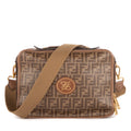 Sac de Voyage Petite Trousse de Voyage Souple en Toile Zucca Glacée Marron