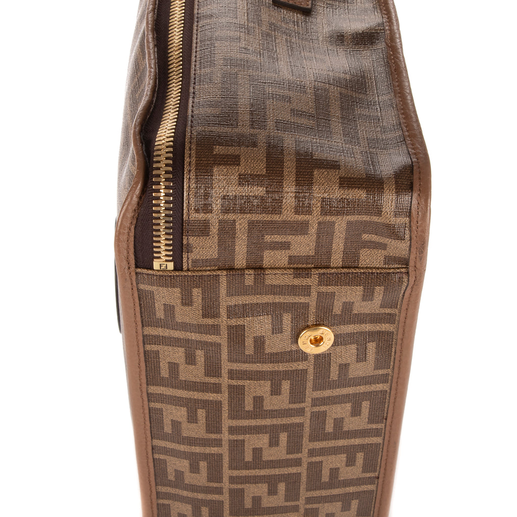 Sac de Voyage Petite Trousse de Voyage Souple en Toile Zucca Glacée Marron