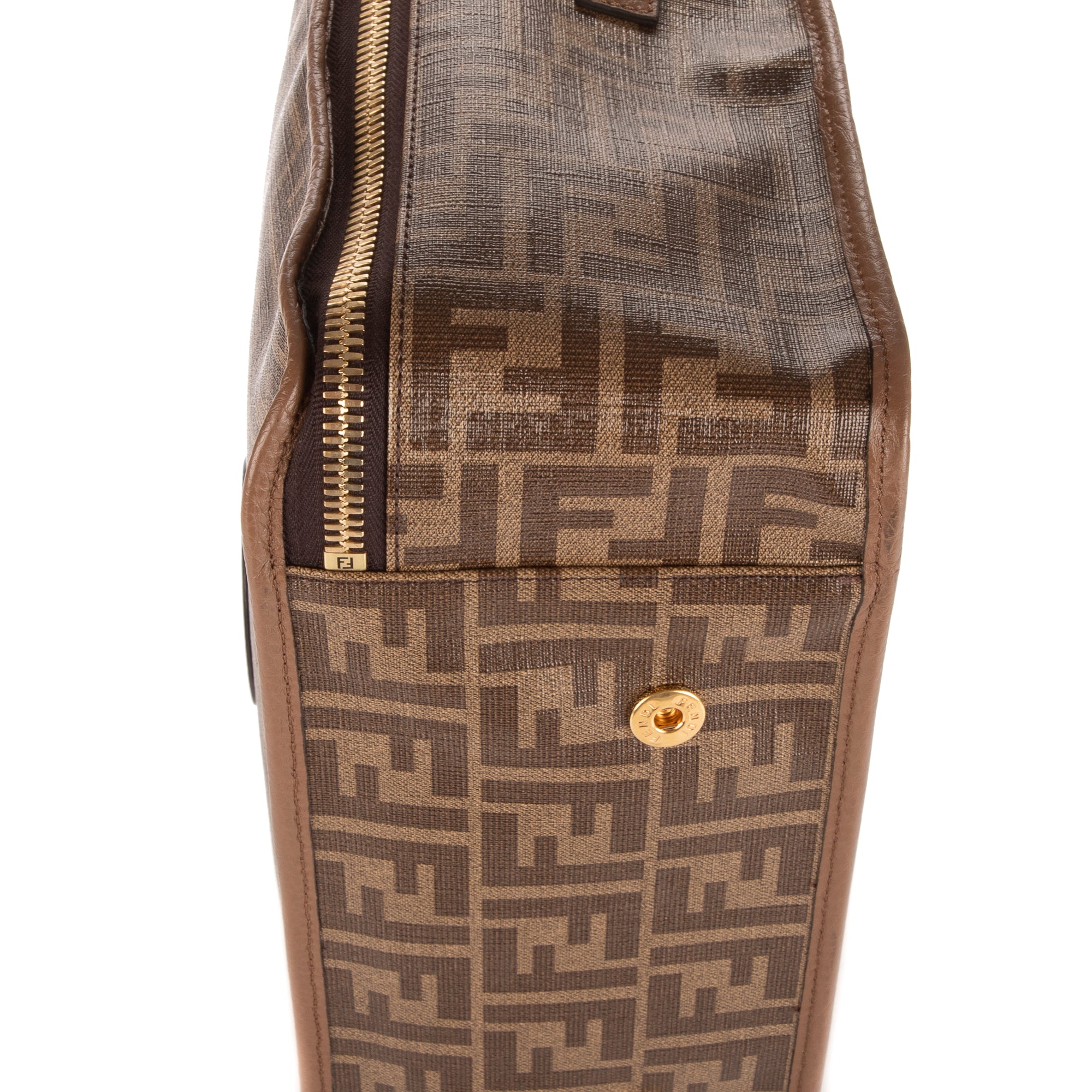 Sac de Voyage Petite Trousse de Voyage Souple en Toile Zucca Glacée Marron