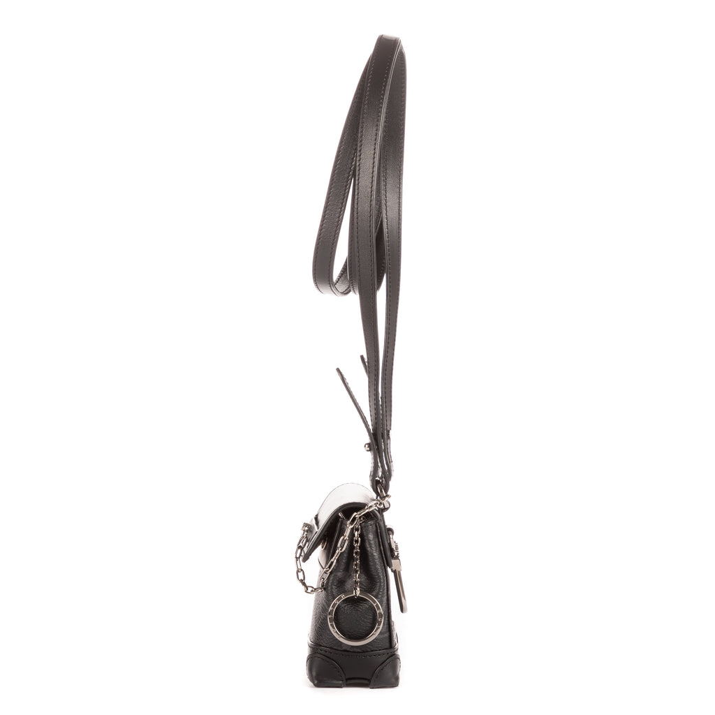 Bolso de mano mini Steamer bandolera Black Monogram Eclipse