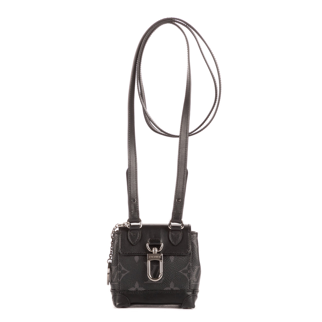 Bolso de mano mini Steamer bandolera Black Monogram Eclipse