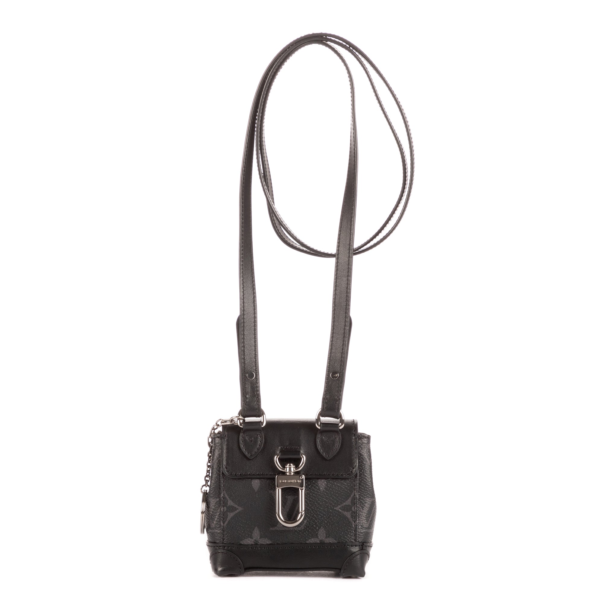 Pouch Mini Steamer Crossbody Pouch Black Monogram Eclipse