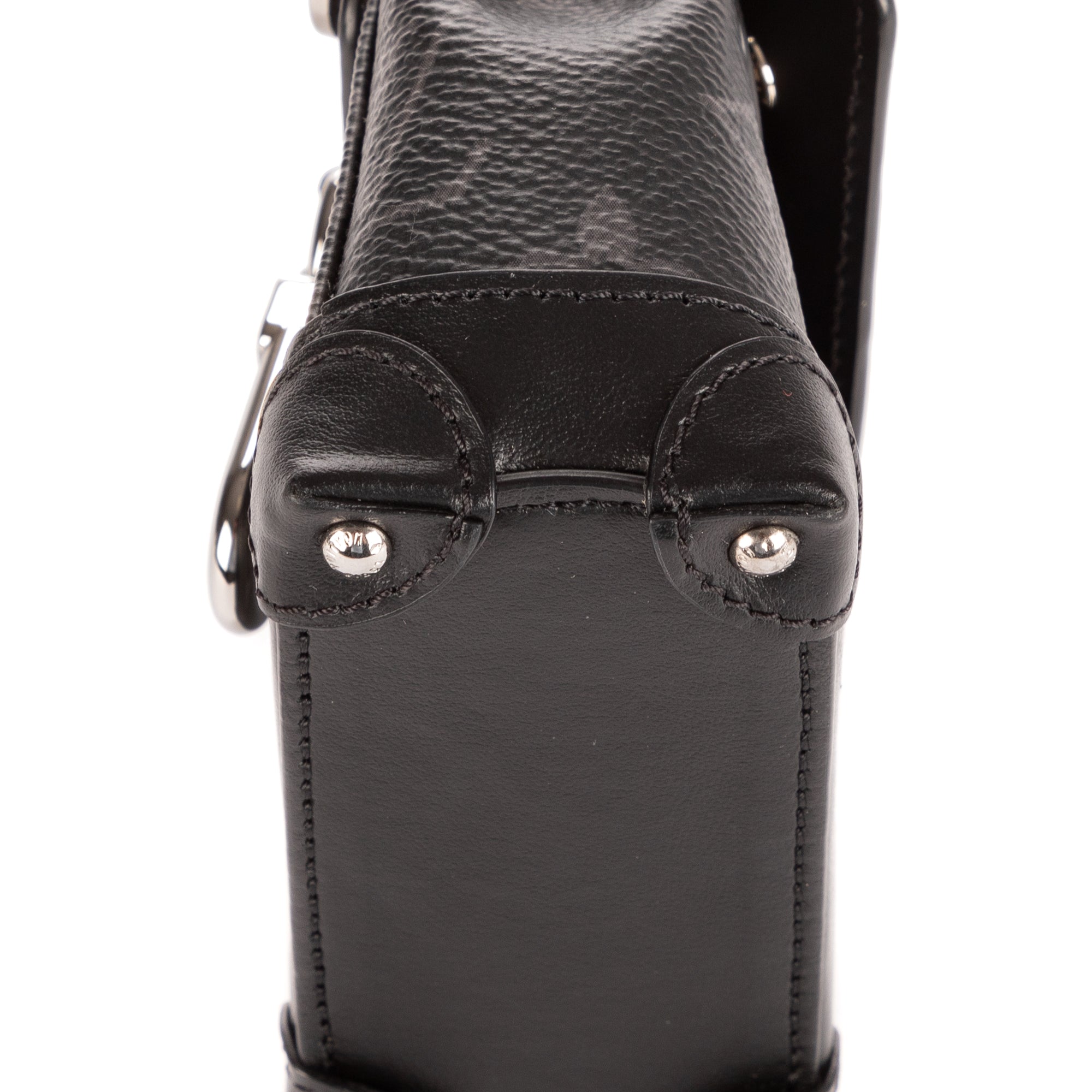 Bolso de mano mini Steamer bandolera Black Monogram Eclipse
