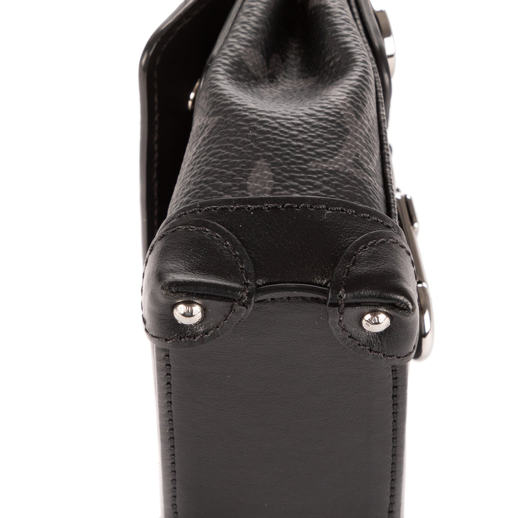 Bolso de mano mini Steamer bandolera Black Monogram Eclipse