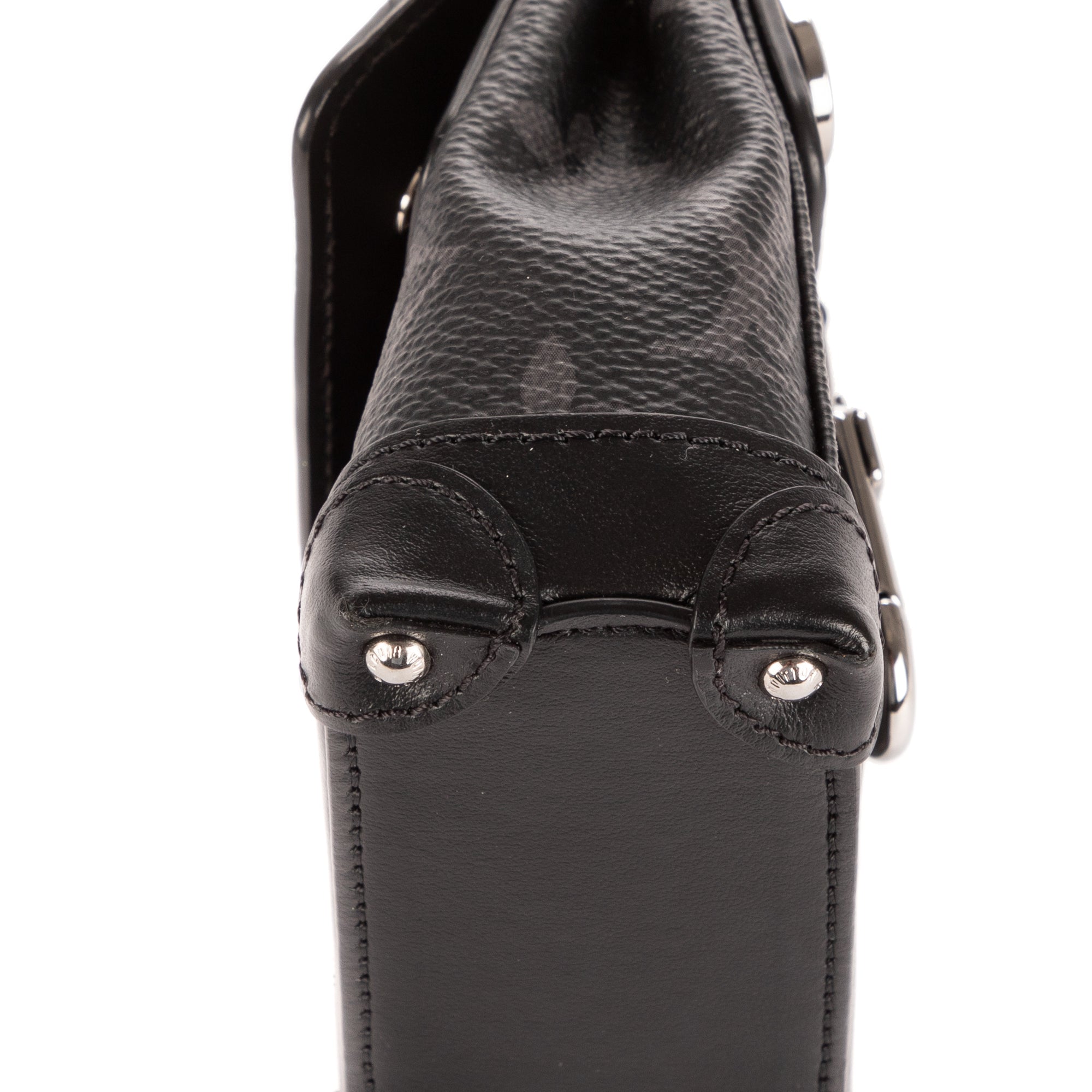 Bolso de mano mini Steamer bandolera Black Monogram Eclipse