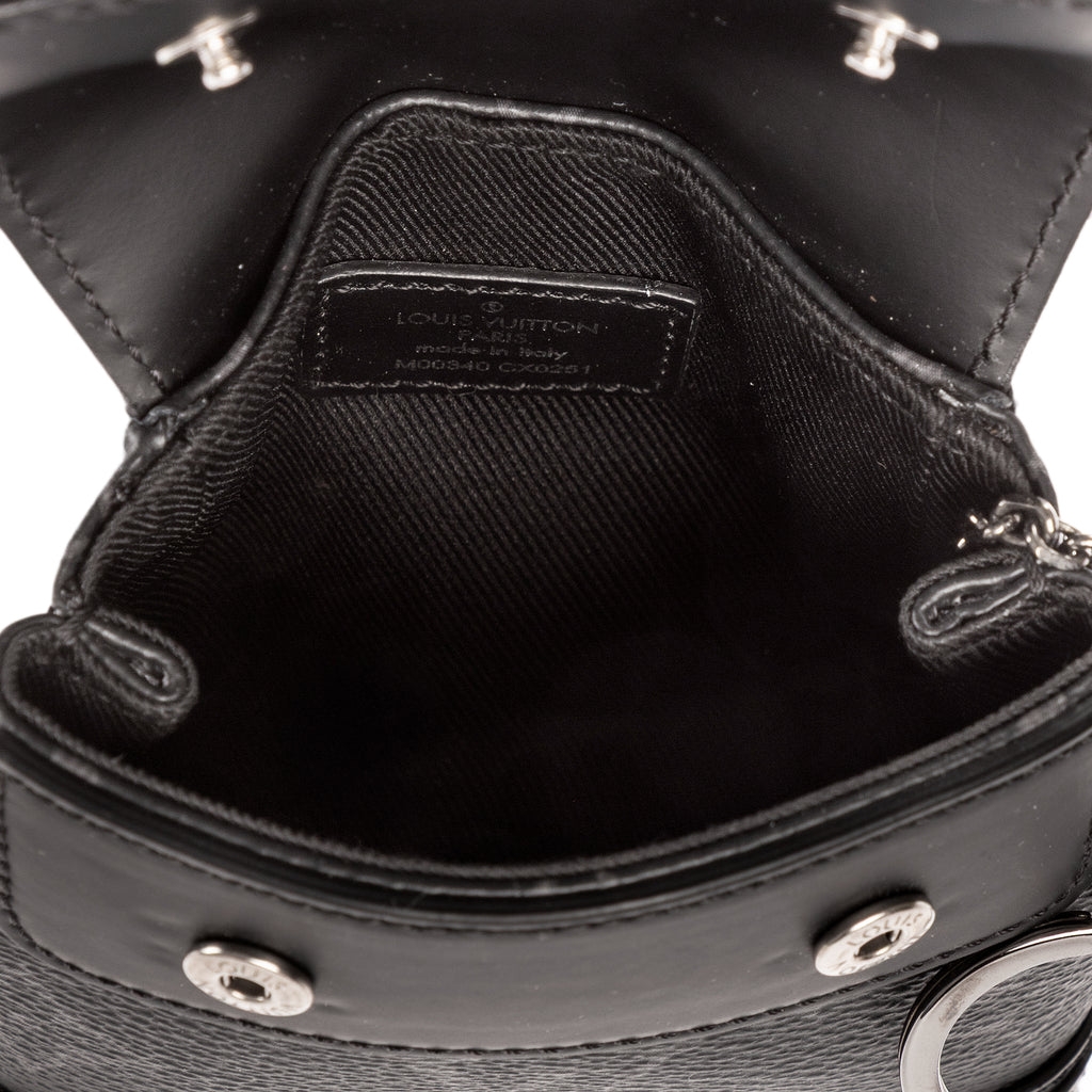 Bolso de mano mini Steamer bandolera Black Monogram Eclipse