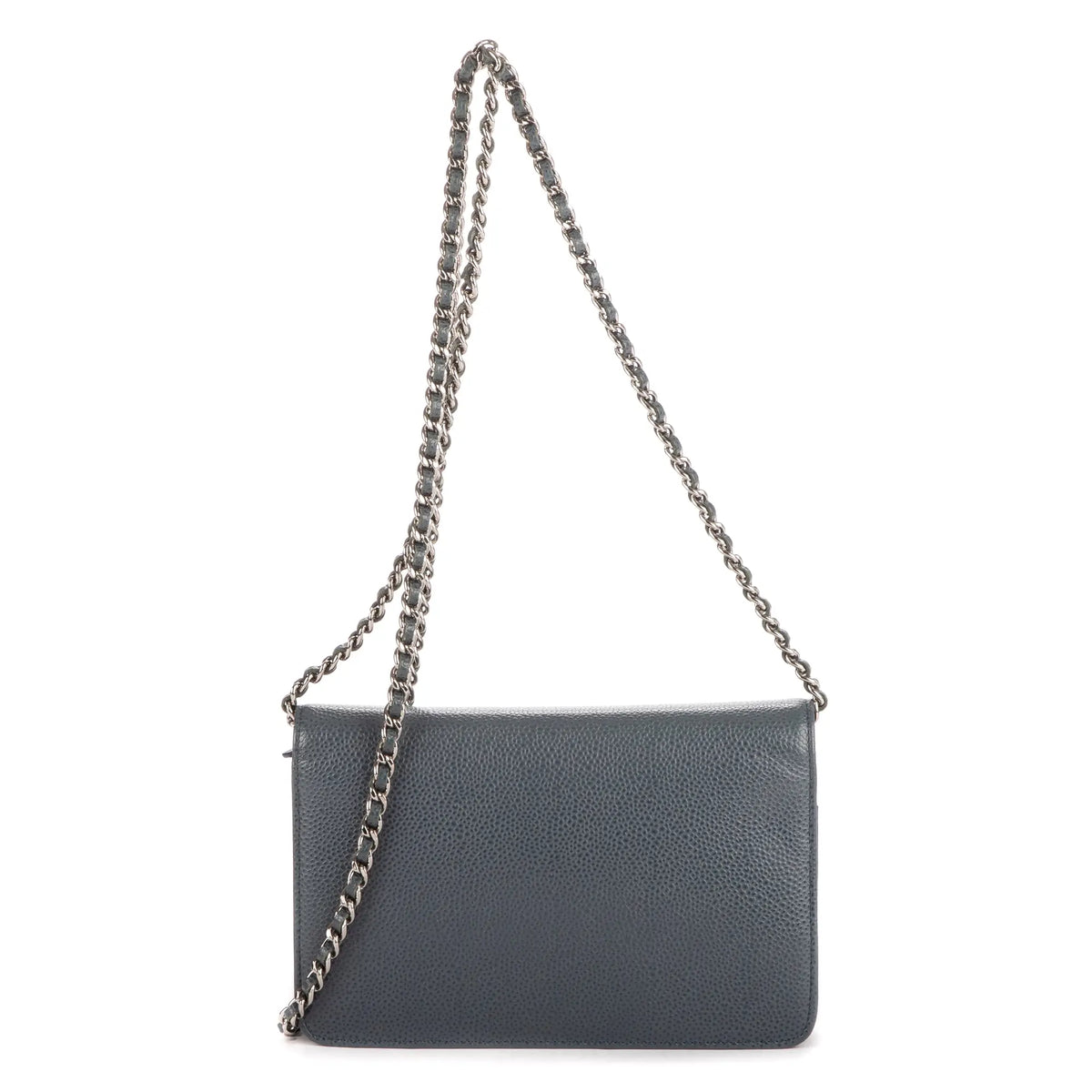 Shoulder Bag Classic Timeless Wallet on Chain Blue Logo Caviar Leather