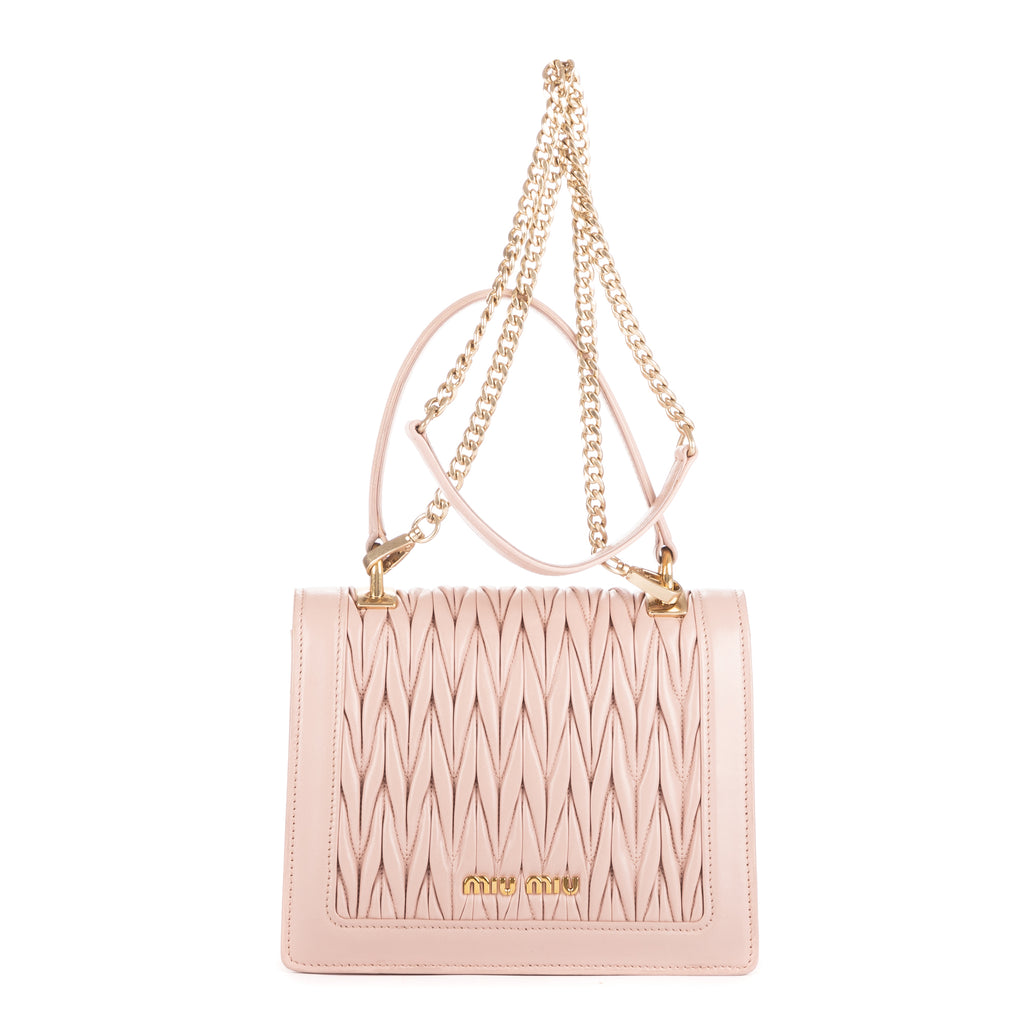 Bolso de Hombro Asa Superior Bandolera Opale Beige Piel Acolchada Nappa