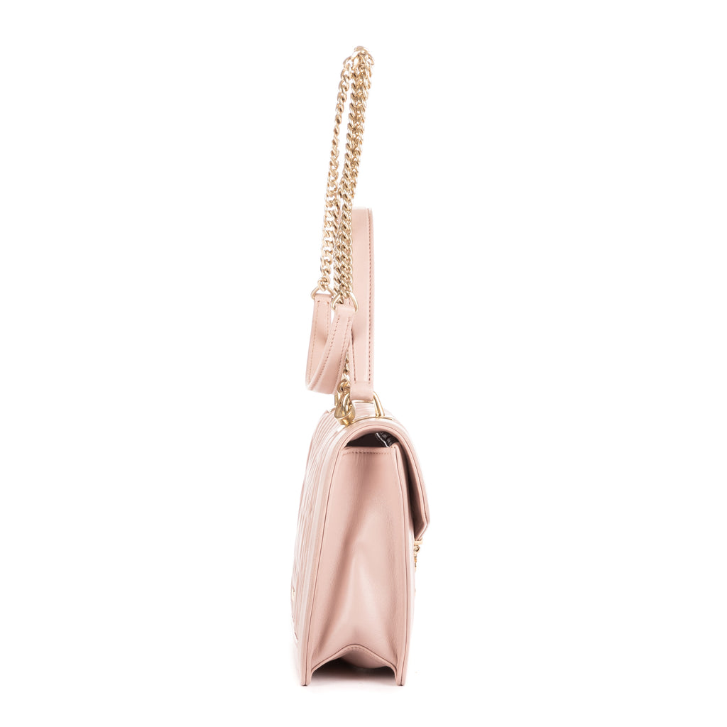 Bolso de Hombro Asa Superior Bandolera Opale Beige Piel Acolchada Nappa