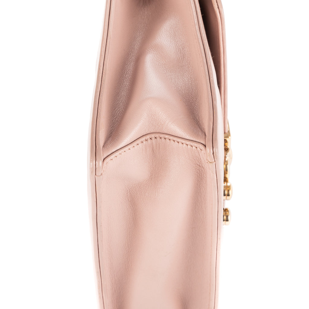Bolso de Hombro Asa Superior Bandolera Opale Beige Piel Acolchada Nappa