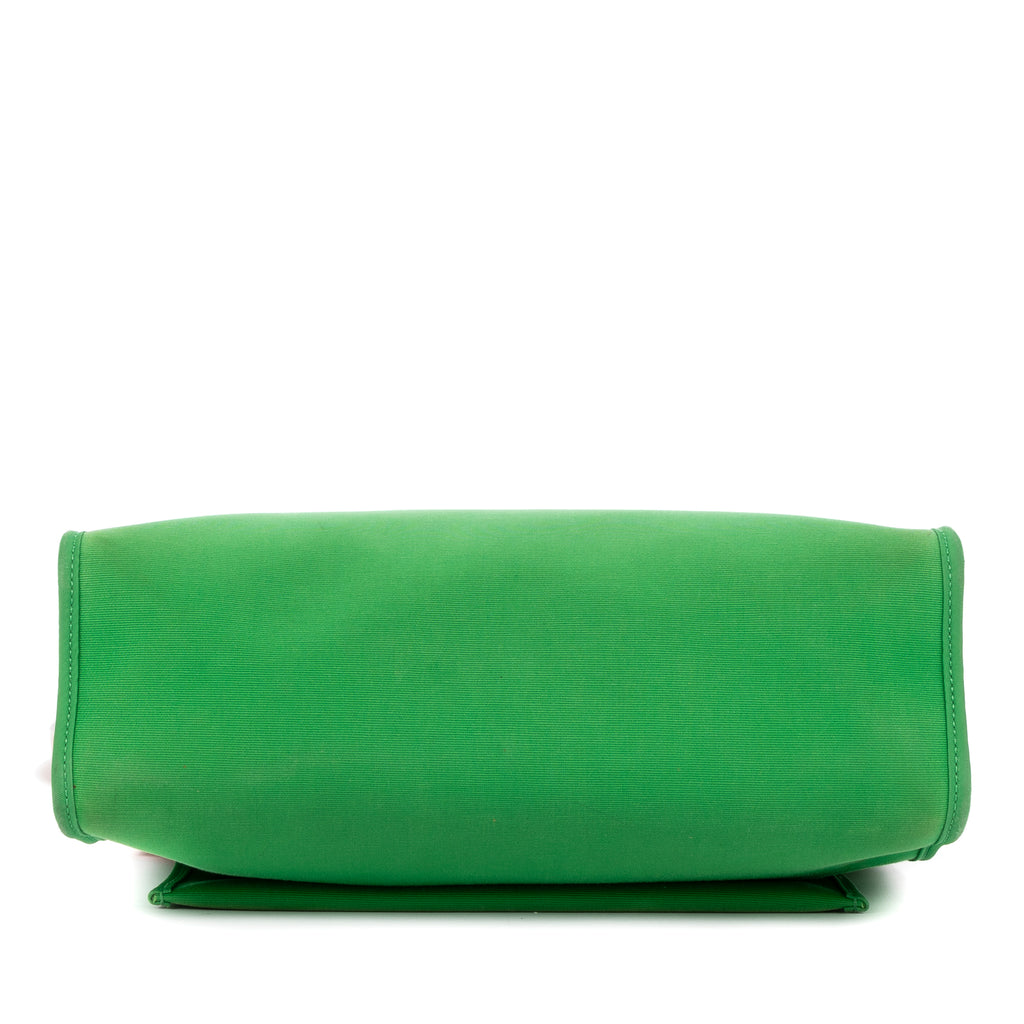 Shoulder Bag Herbag Zip 31 Green Toile Officier/Barenia Leather