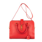Bolso de mano clásico Cabas de piel de becerro roja