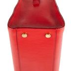 Bolso de mano clásico Cabas de piel de becerro roja