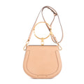 Bolso de hombro Nile Top Handle Piel de becerro beige