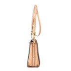 Bolso de hombro Nile Top Handle Piel de becerro beige