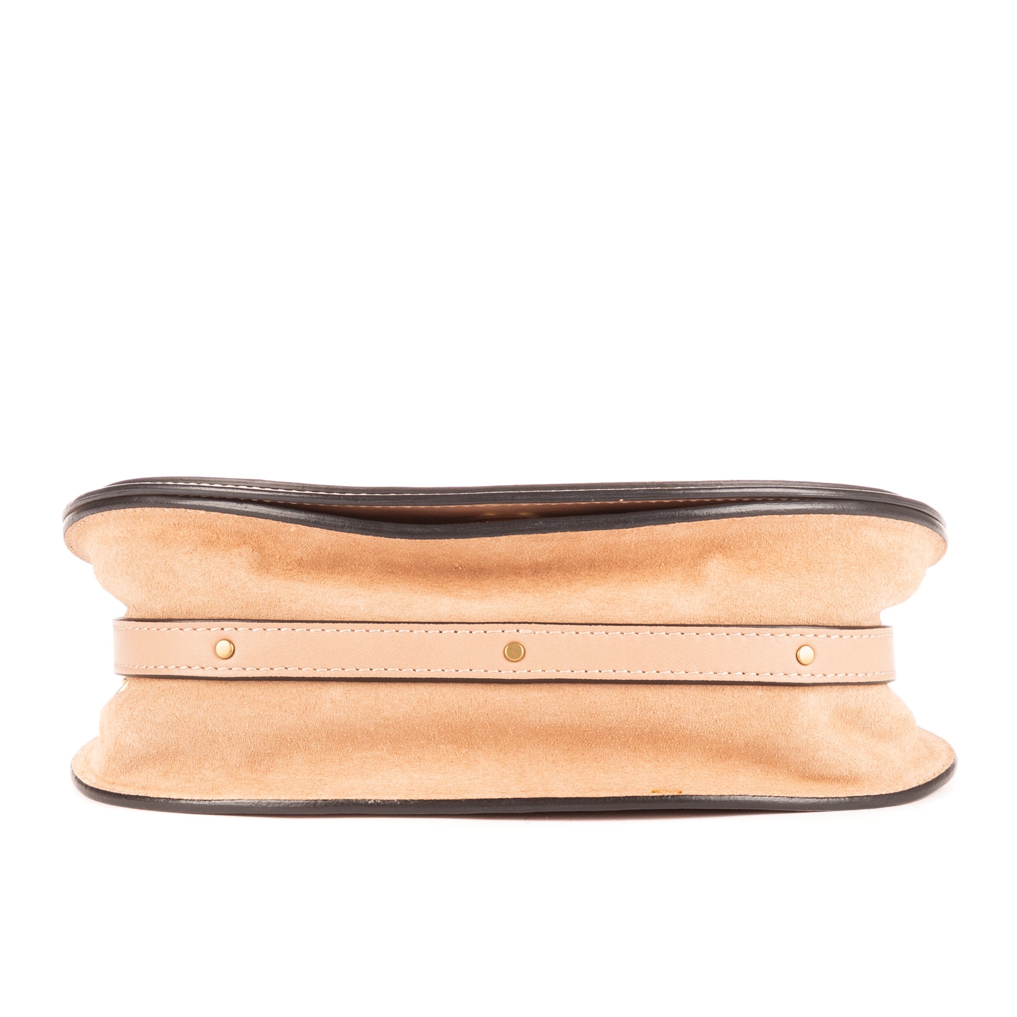 Bolso de hombro Nile Top Handle Piel de becerro beige