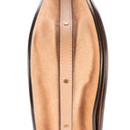 Bolso de hombro Nile Top Handle Piel de becerro beige