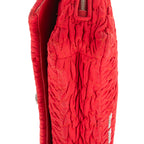 Sac à Bandoulière Icône Cristal Cloqué Rouge Nappa Toile Matelassée