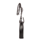 Shoulder Bag Mini Shopping Phone Holder Black Simpsons Collection Printed Calfskin Leather