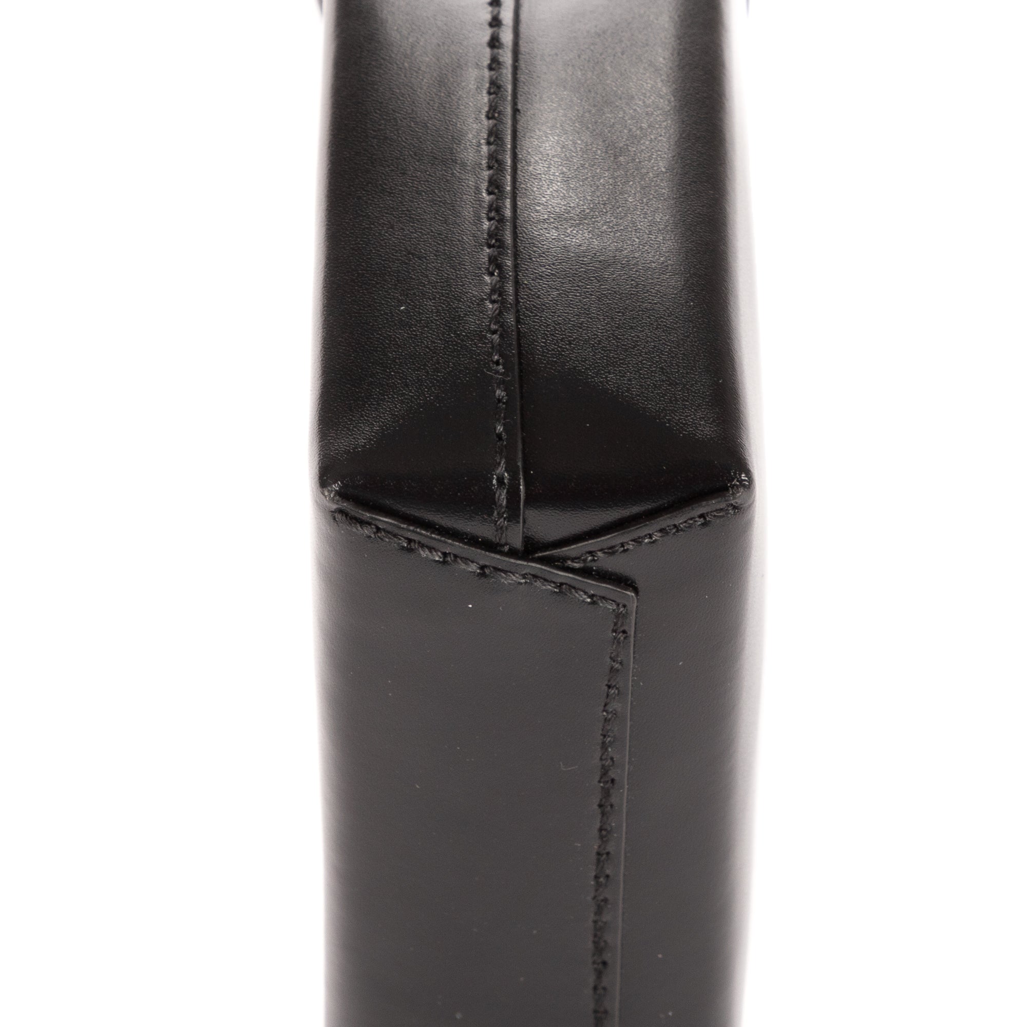 Shoulder Bag Mini Shopping Phone Holder Black Simpsons Collection Printed Calfskin Leather