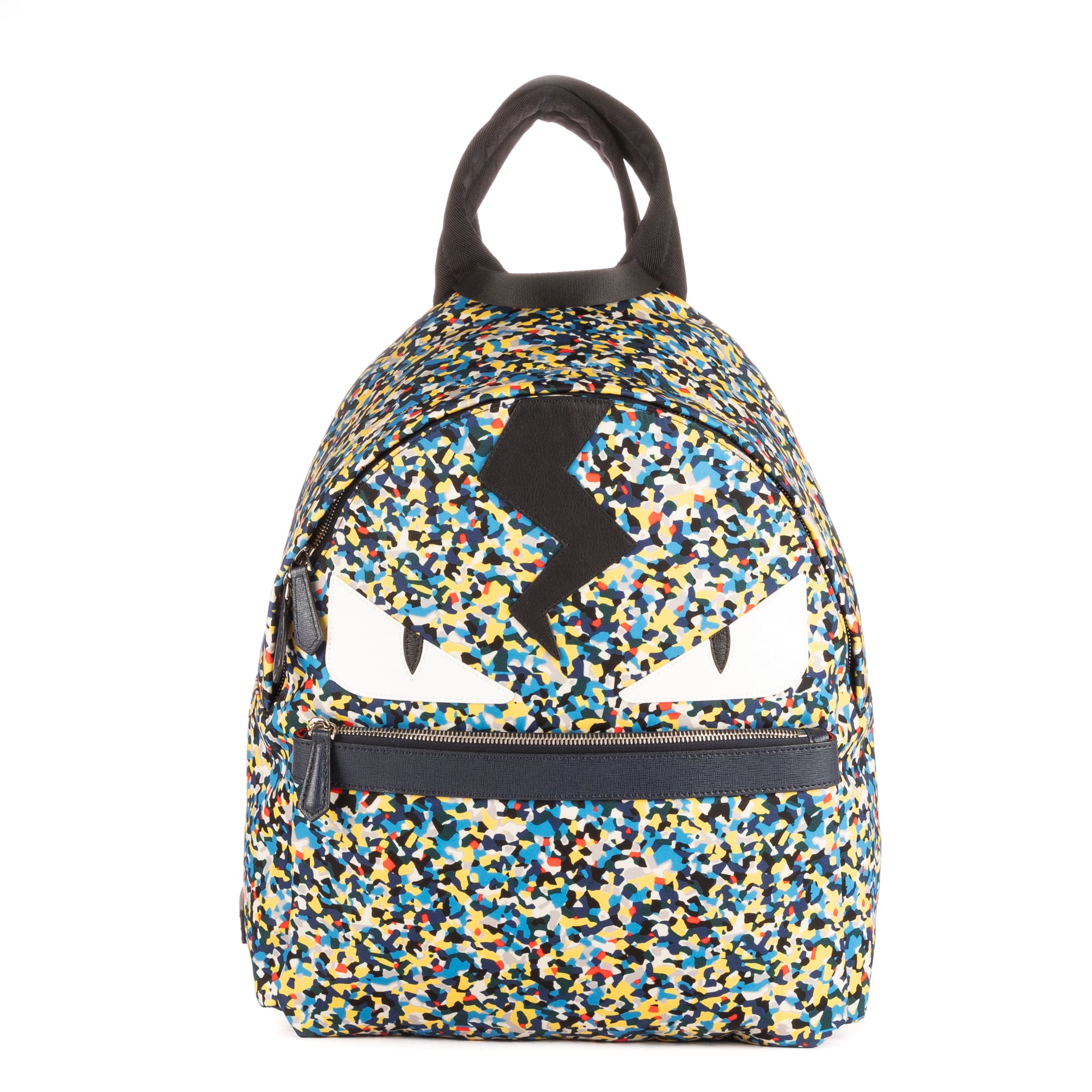 Backpack Monster Backpack Blue Nylon Canvas