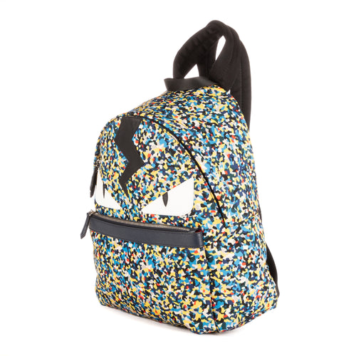 Backpack Monster Backpack Blue Nylon Canvas