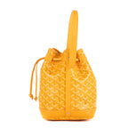 Shoulder Bag Petit Flot Bucket Bag PM Yellow Goyardine Coated Canvas