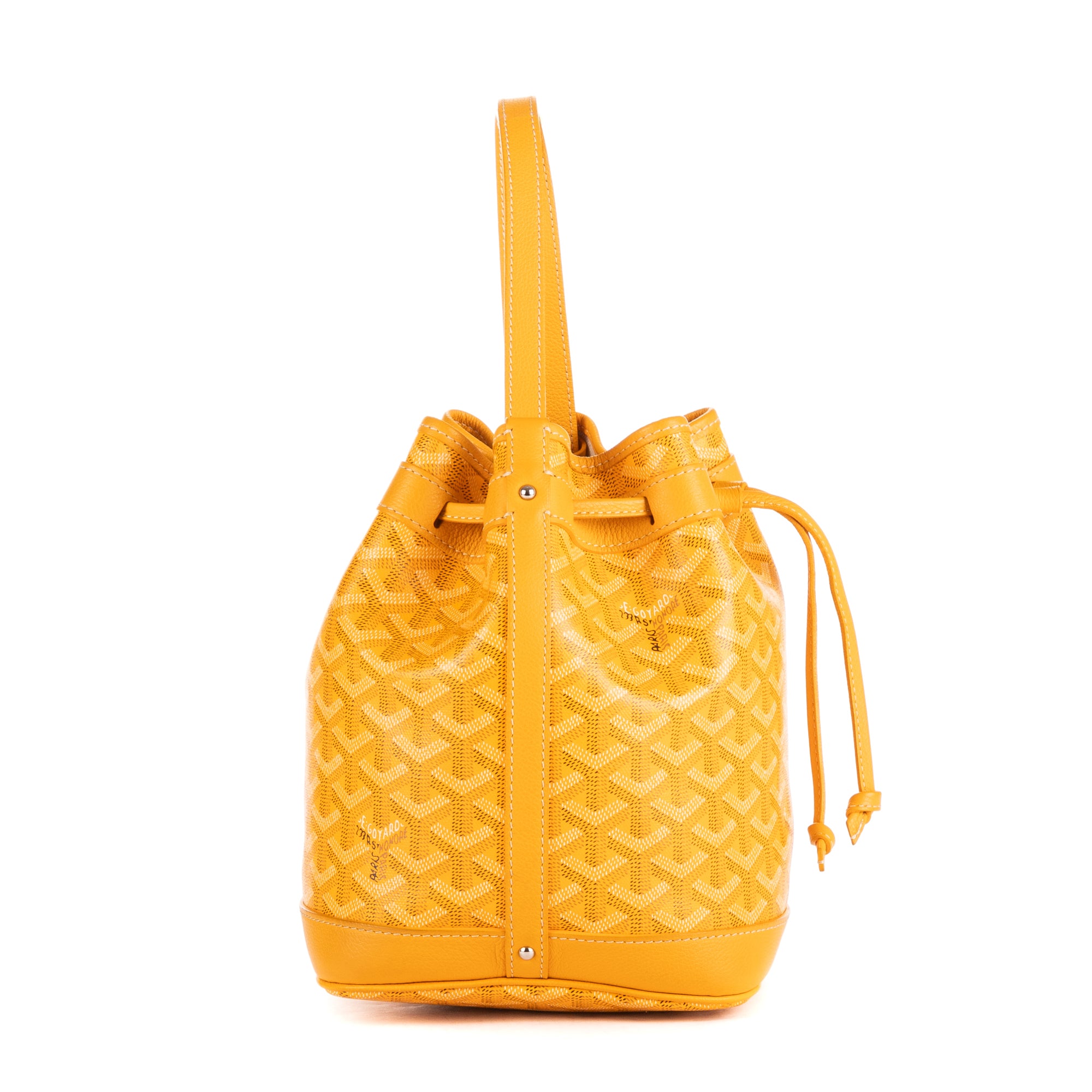 Shoulder Bag Petit Flot Bucket Bag PM Yellow Goyardine Coated Canvas