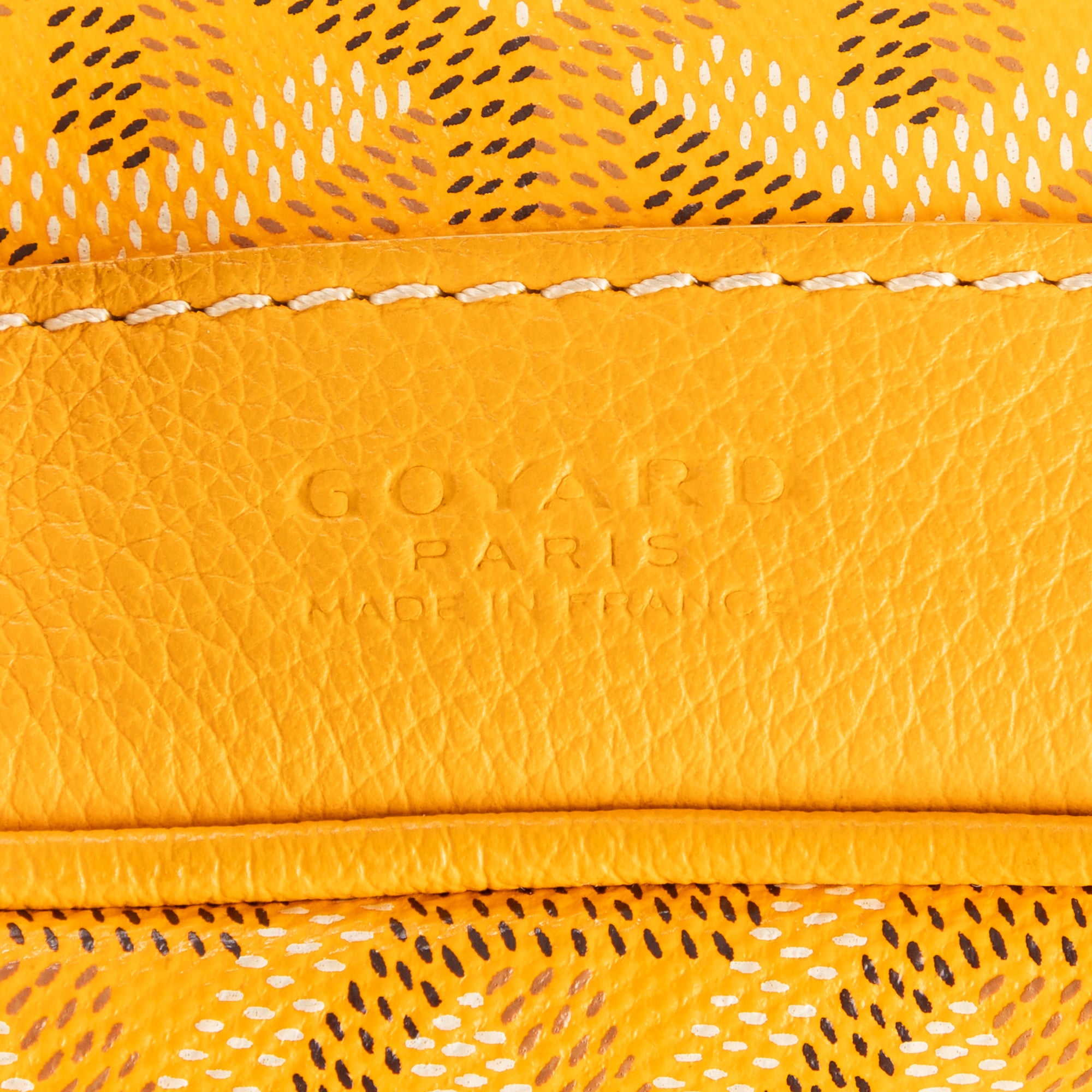 Shoulder Bag Petit Flot Bucket Bag PM Yellow Goyardine Coated Canvas