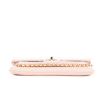 Shoulder Bag Chain Around Flap Crossbody Pink Lambskin Quilted Leather