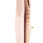 Shoulder Bag Chain Around Flap Crossbody Pink Lambskin Quilted Leather